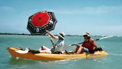 Kayak sailing