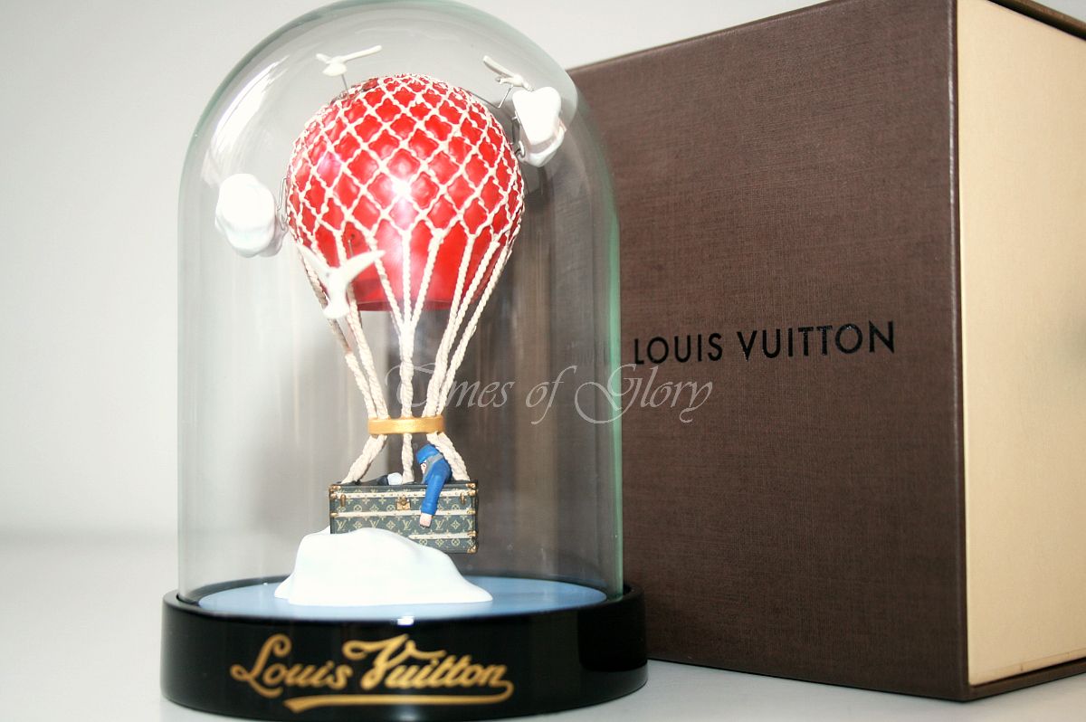 Rare NEW Louis Vuitton LV MALLE AERO Trunk Hot Air Balloon VIP Gift Snow Globe | eBay