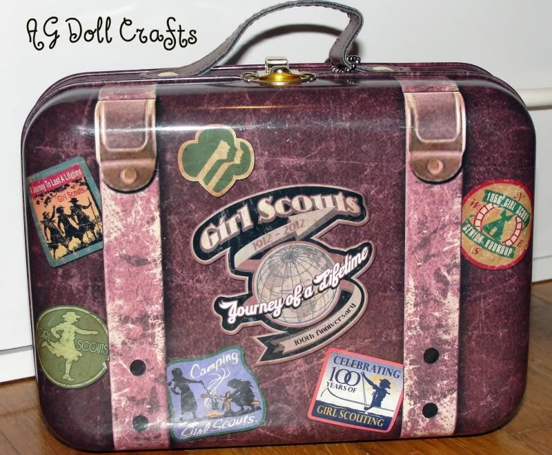 girl scout suitcase tin