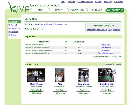 Kiva screenshot