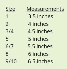 Jaxhoo Size Chart