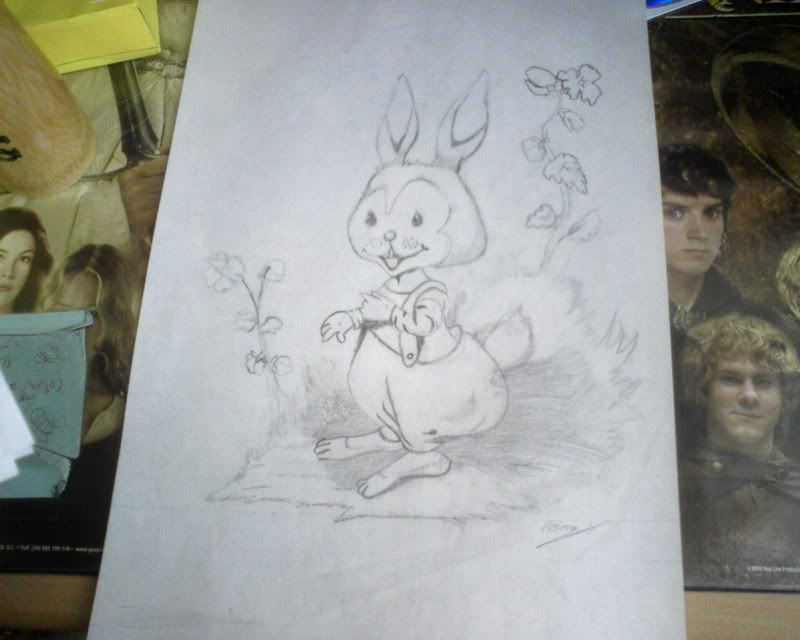 Conejo feliz