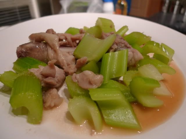 celery and chicken