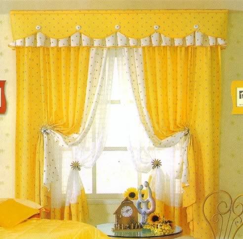 langsir Cornice (kepala langsir). Perhatikan bahagian atas langsir