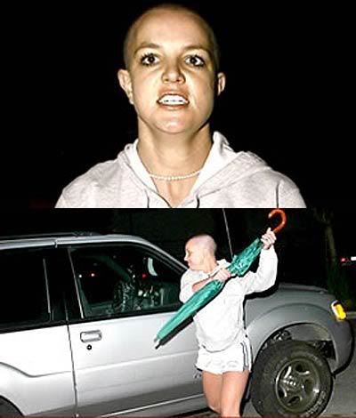 britney spears bald umbrella. After that, Bald Britney (BB)