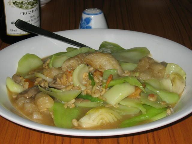 Vegetables and Fish Maw