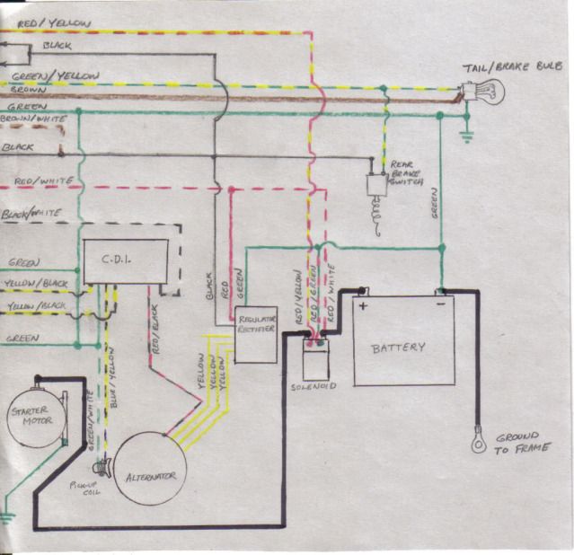 1985 Honda rebel 250 wiring diagram #3
