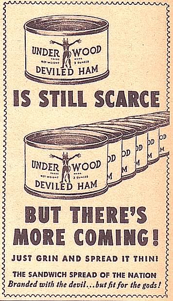 Underwood Deviled Ham — 1946. Posted on May 27, 2009 by retroadverto| Leave 