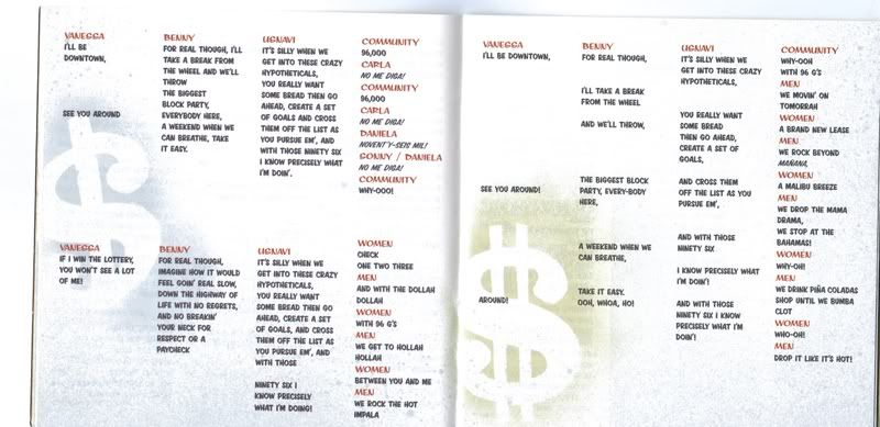 re: Lyrics for '96,000,' 'Blackout,' and 'Finale' from ITH