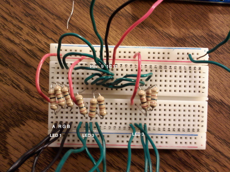 RGB LEDS lighting up wrong color Troubleshooting Arduino Forum