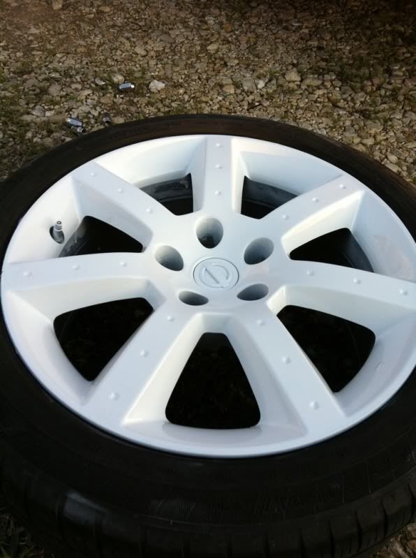 WTT 17 white 350z wheels for