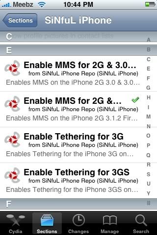 Install Native MMS iPhone 2G