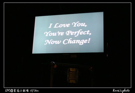 I Love You. You're Perfect. Now Change