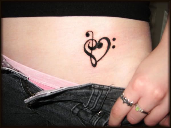 musical note tattoos. Music Notes Tattoo.