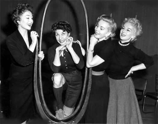 Martha Raye and the Gabor siste...