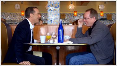 Jerry Seinfeld and Joel Hodgson in S1E5 of Comedians in Cars Getting Coffee