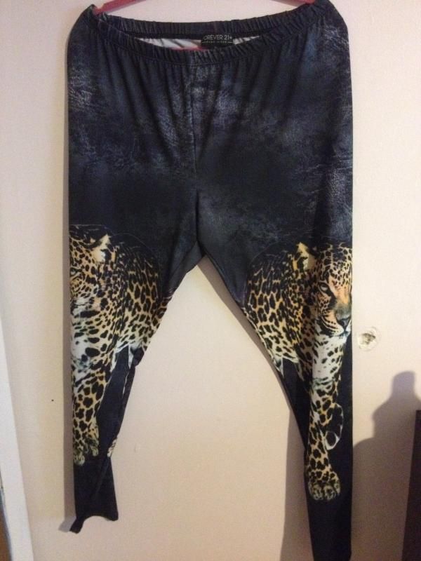 Forever 21 tiger leggings. These are not normal cotton leggings ...