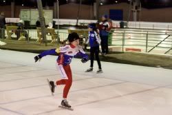 Lotte op weg naar de finish