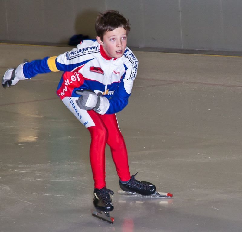 Paul Wegman sprint in Nijmegen.