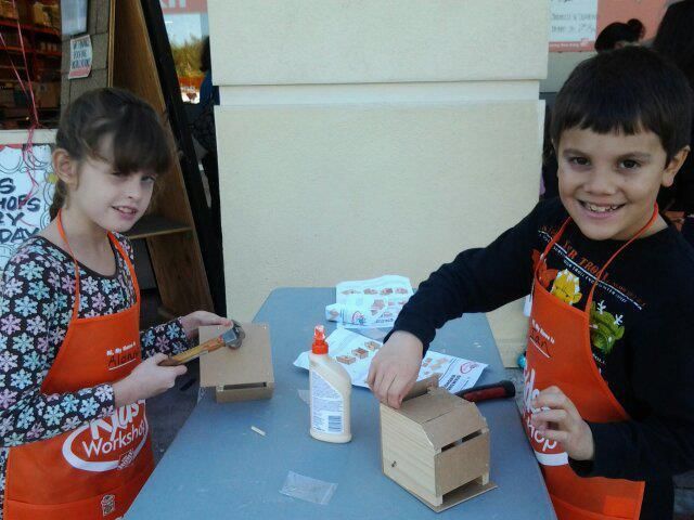 Home depot birdhouse project