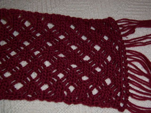 scarf, crochet