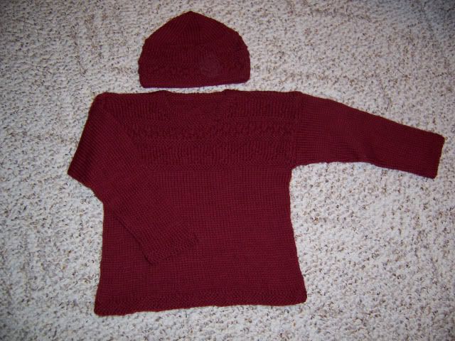 Child's Guernsey and hat