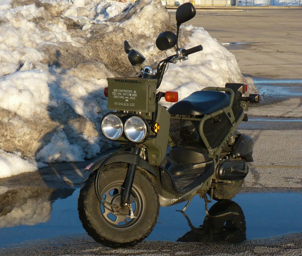 Camouflage tires for a honda ruckus #1