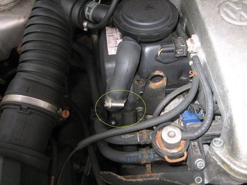 PCV Valve breather hose is broken...have questions VW Vortex