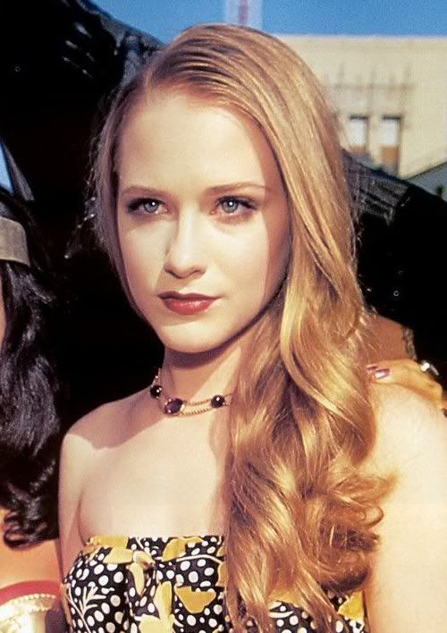 Evan Rachel Wood long blonde hairstyle