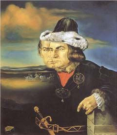 Salvador Dali, Portrait of Laurence Olivier in the Role of Richard III, 1955