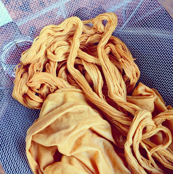 eco-dyed yarn from notjustnat instagram