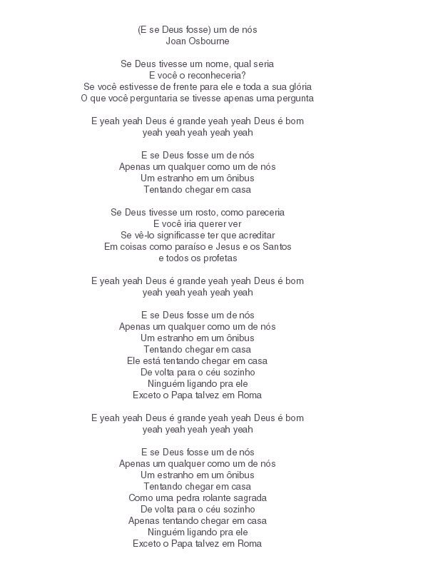 E se Deus fosse um de