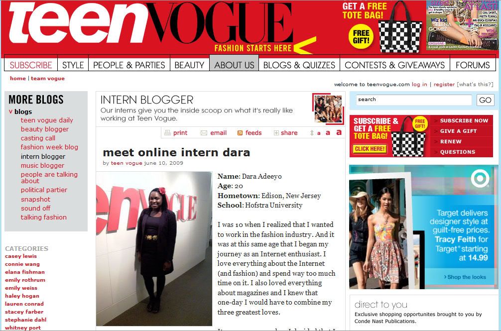 Secretista The Teen Vogue Intern