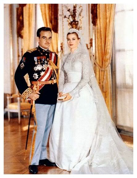 kate middleton and grace kelly wedding dress. Both dresses have been