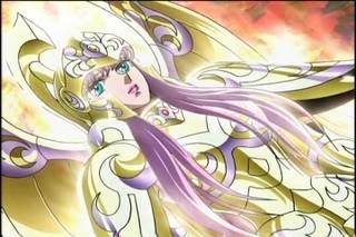 A Armadura de Atena conseguiu manter o dourado deslumbrante do mangá, mas houve ainda um toque de originalidade do anime