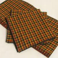 Fall Homespun Cloth Napkins ~ Set of 6