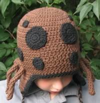Crocheted Spider Hat & Web Costume
