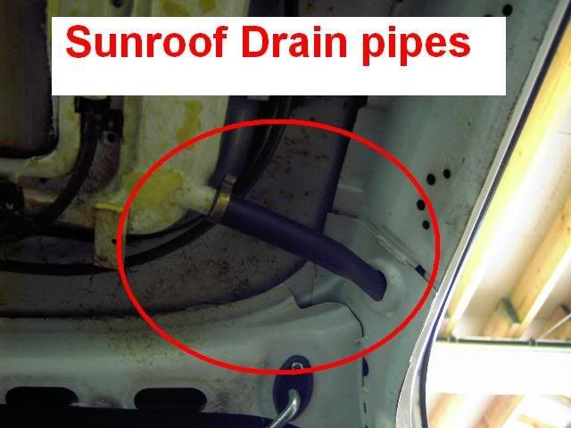 Bmw e28 sunroof drains #7