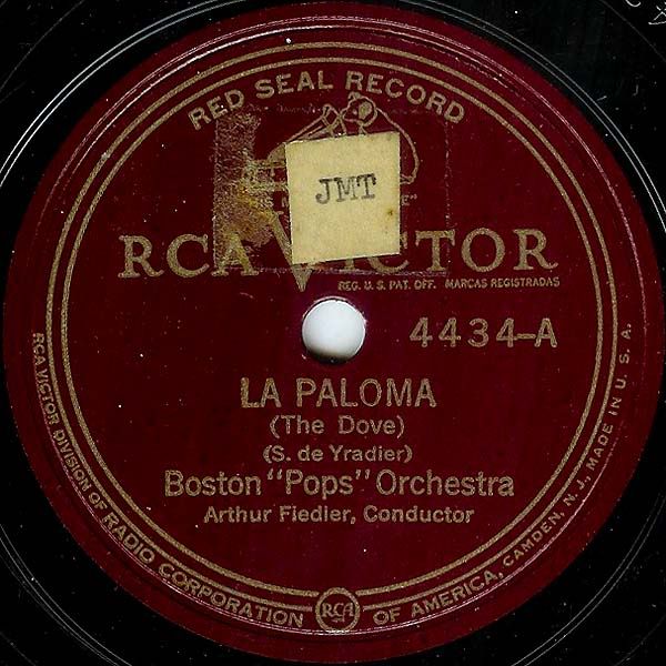 Victor 4434 Boston Pops Orch Fiedler La Paloma on eBid United 