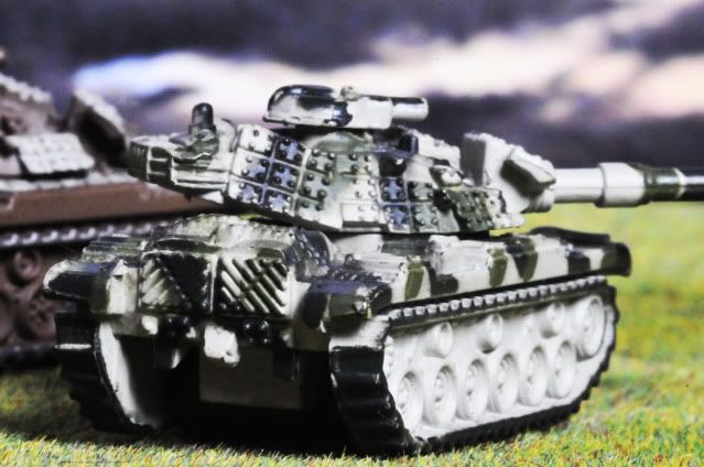 Patton Tanks with Grey Skies ahead
