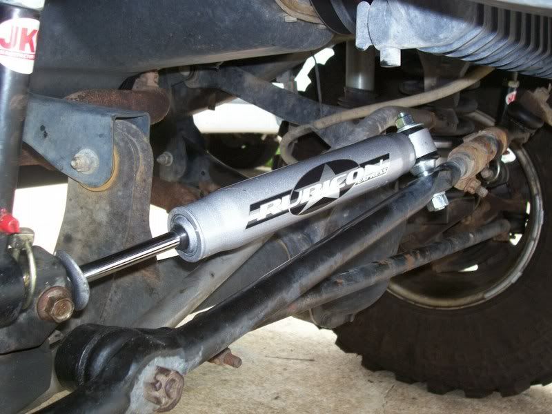 How to install steering stabilizer on jeep tj