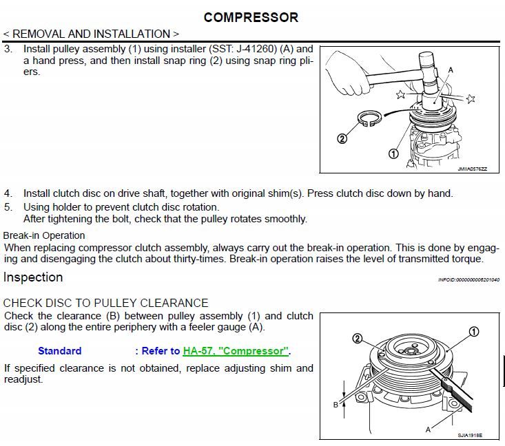 2009 nissan maxima ac compressor not engaging