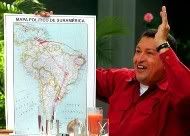 Venezuela's President Hugo Chavez Declares Venezuela Free of Illiteracy during a TV Show in Caracas, Venezuela, Sunday, July 3, 2005 (Miraflores Press/AP)