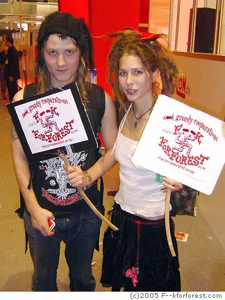 Leona Johansson and Tommy Hol Ellingsen, at a Porn Industry Convention in Berlin