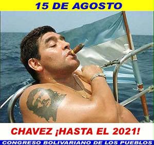Maradona: Chávez ¡Hasta El 2021!
