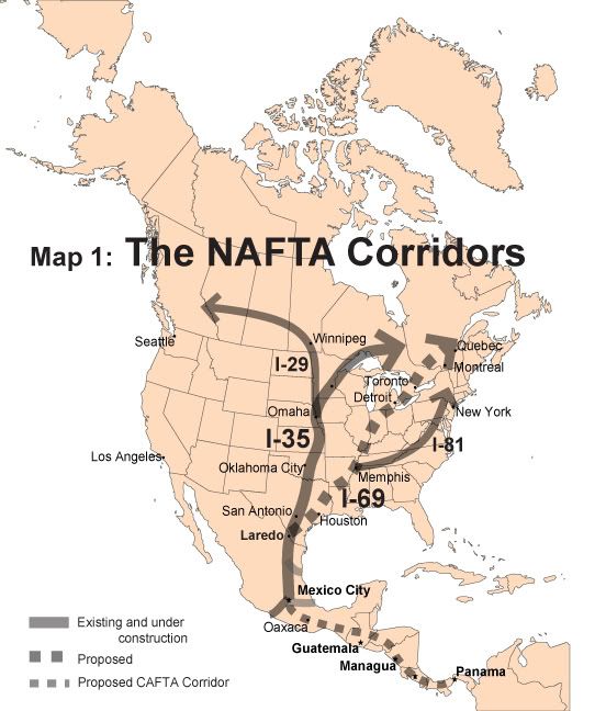 The NAFTA Corridors