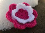 SALE! Crochet Flower Clip - Two Colors ~~~ FREE SHIPPING!