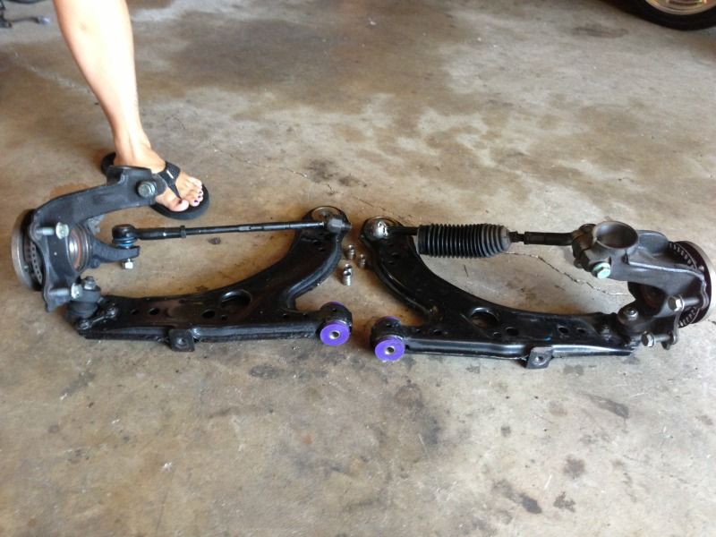 FS MK4 tie rods, steering knuckles, control arms with sperical joints VW Vortex Volkswagen