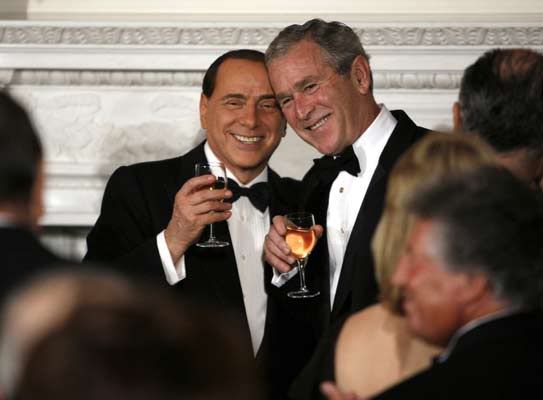 Bush e Berlusconi
