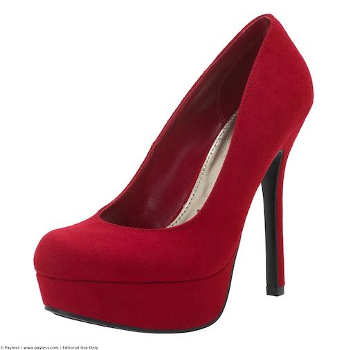 payless red dress shoes